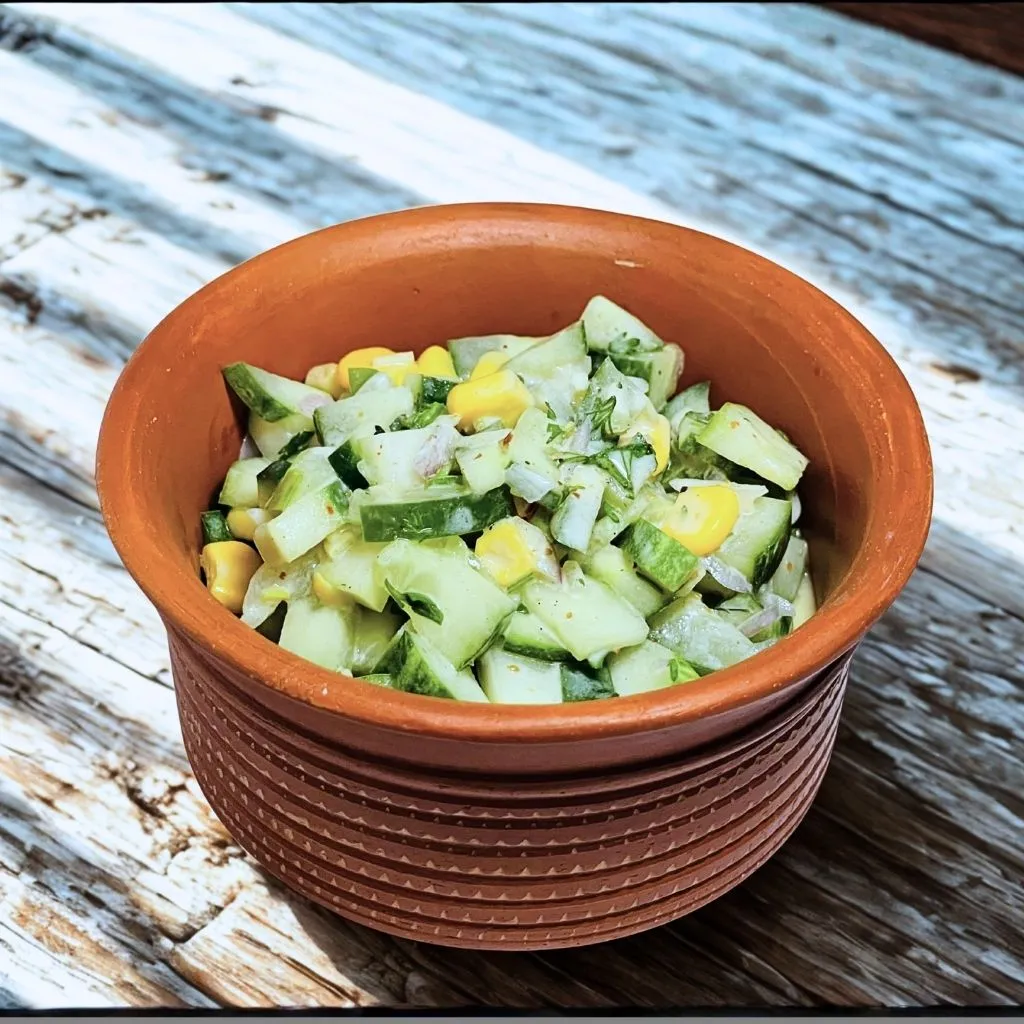 Cucumber in Creamy Dip salad